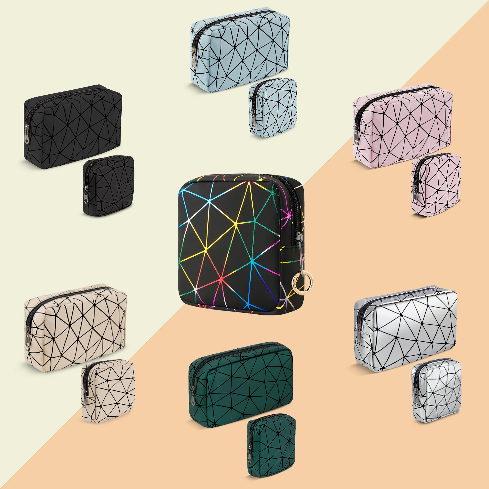 Likesing Sanitary Napkin Storage Bag, Leather First Period Kit for Girls 9-12, Portable Tampon Menstrual